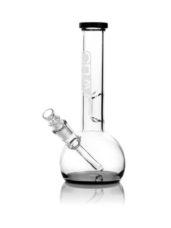 Restart CBD Grav Small Round base water pipe with black accents Austin TX